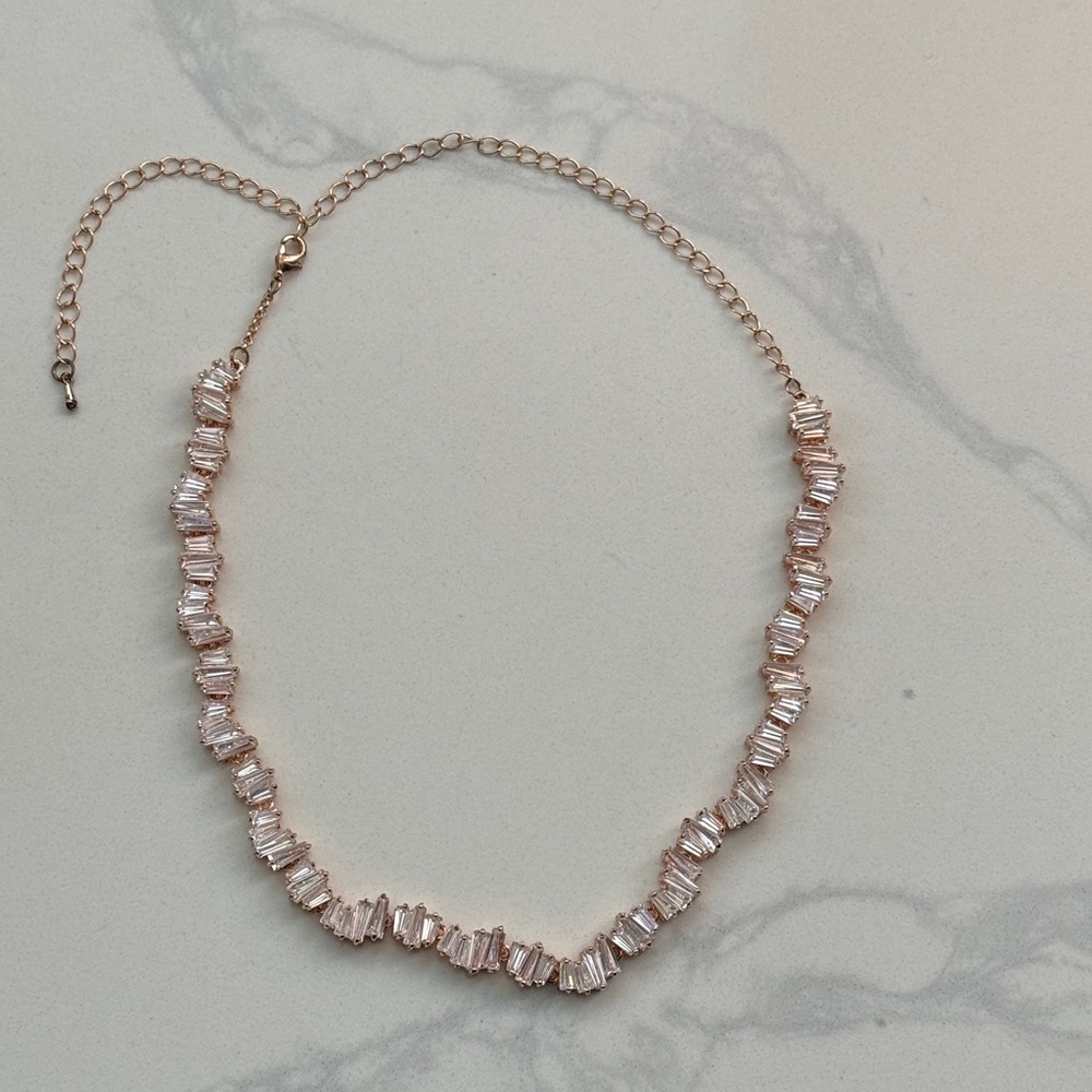 Elegant Rose Gold Choker Necklace